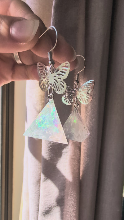 Butterfly's Earrings with Dice