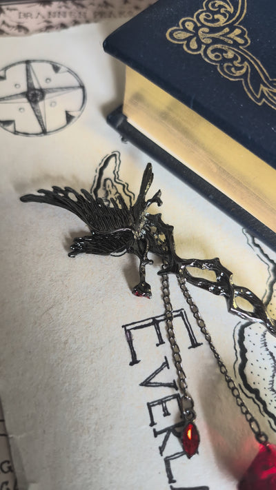 Treasure of the Raven Hair Stick with Dice