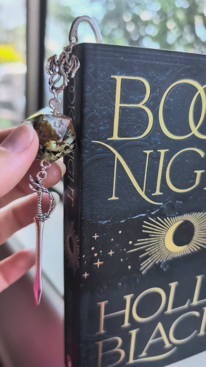 Dried Flowers of Ravensridge Metal Bookmark with Dice