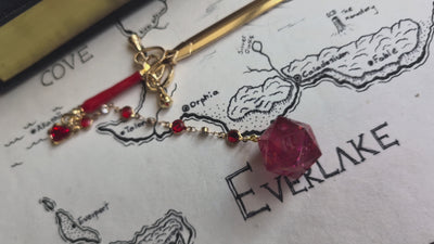 Red as Rubies Hair Sword with Dice