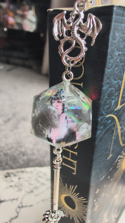 Shadowheart Sword Bookmark with Dice
