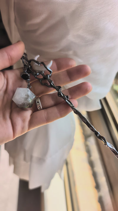 Witches' Moon Hair Stick with Dice