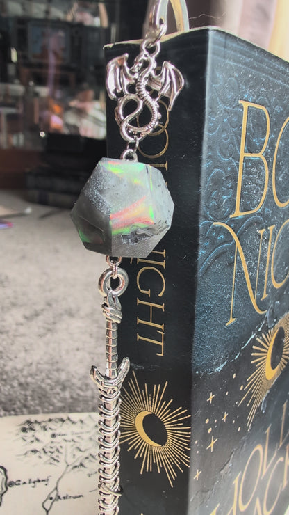 Orc's Sword Bookmark with Dice