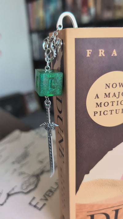 Kael Bookmark with Dice