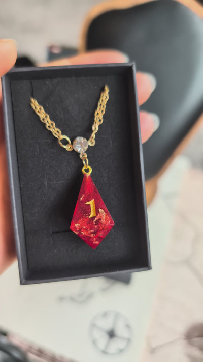 Soul on Fire Dice Necklace