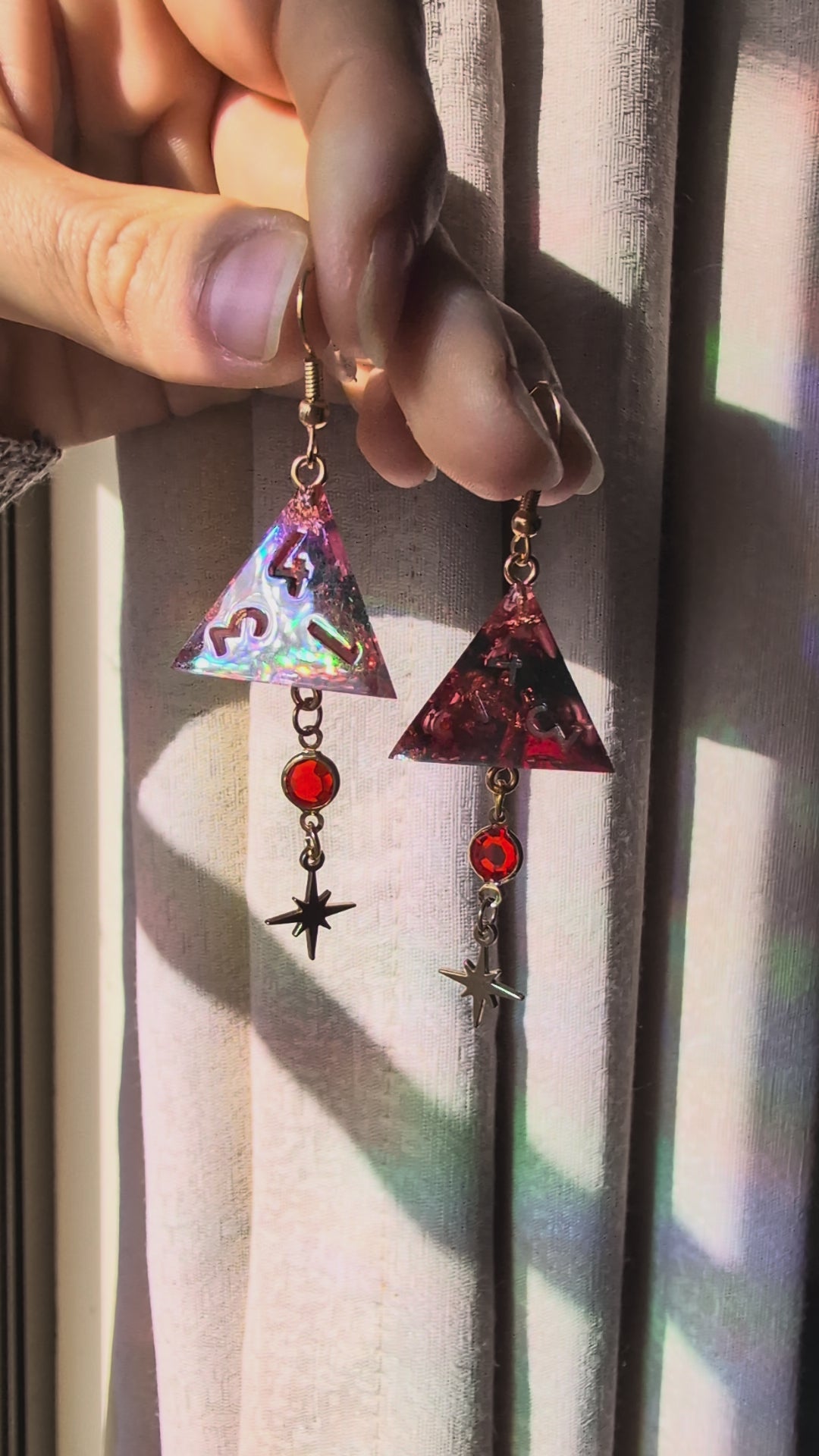 Satyr's Earrings with Dice