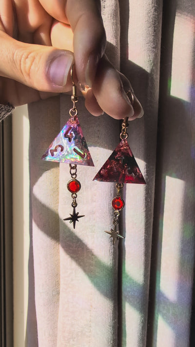 Satyr's Earrings with Dice