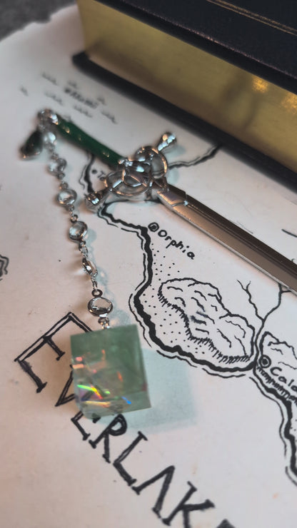 Green Potion of Herbs Hair Sword with Dice