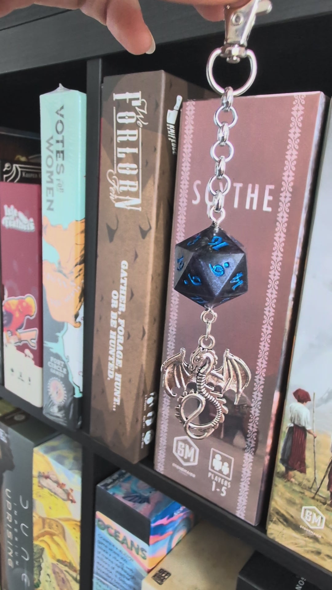 Cloverkin Keychain with Dice