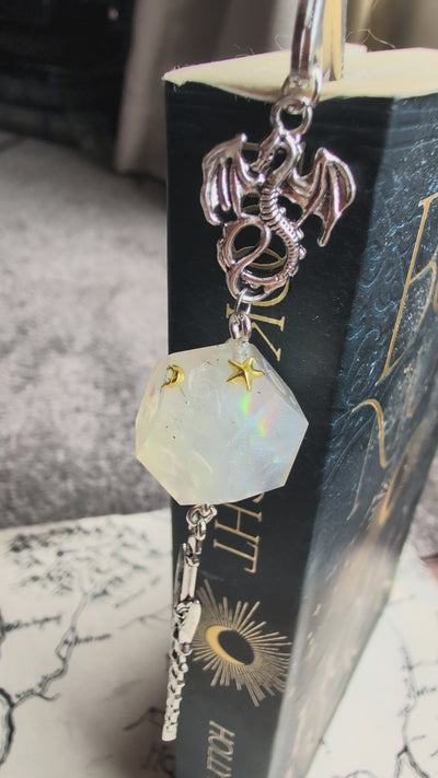 Man from the Stars Sword Bookmark with Dice