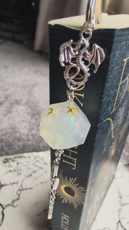 Man from the Stars Sword Bookmark with Dice