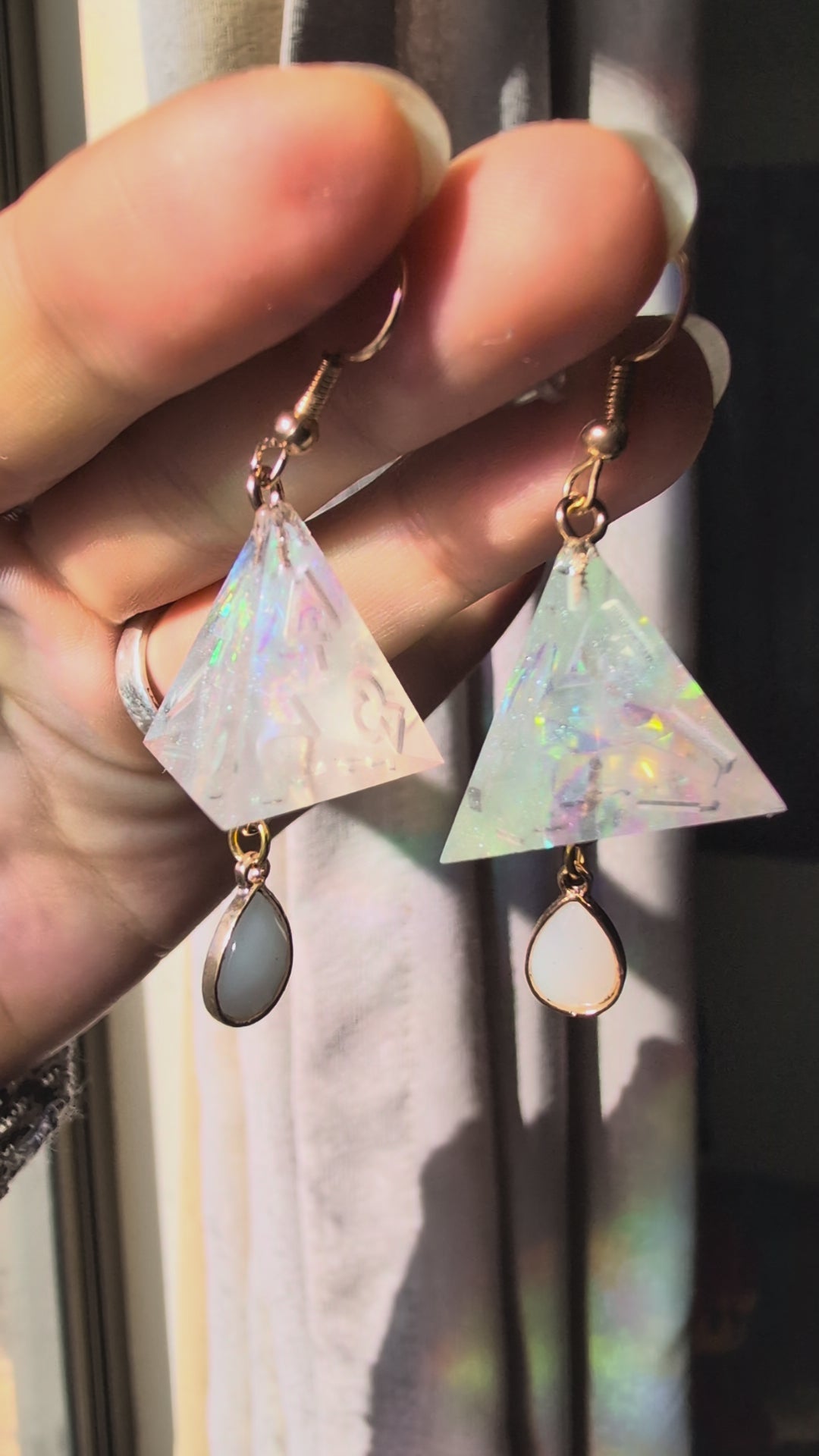 Unicorn's Earrings with Dice