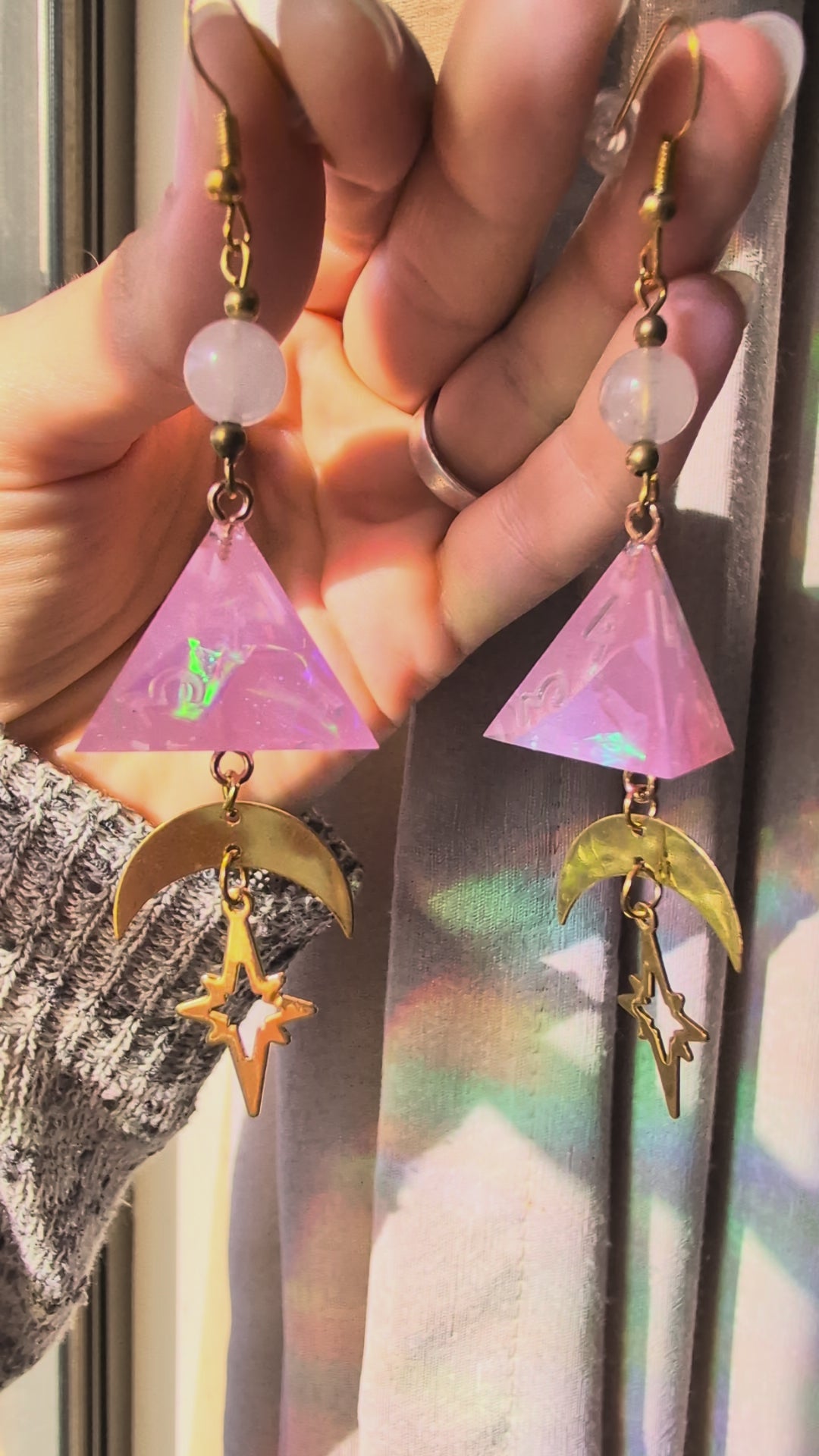 Angel's Earrings with Dice