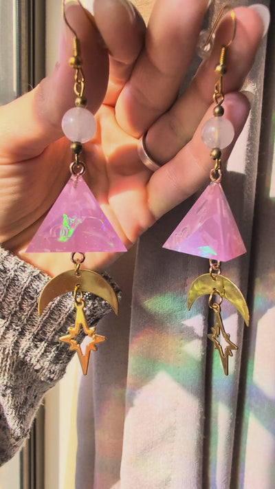 Angel's Earrings with Dice