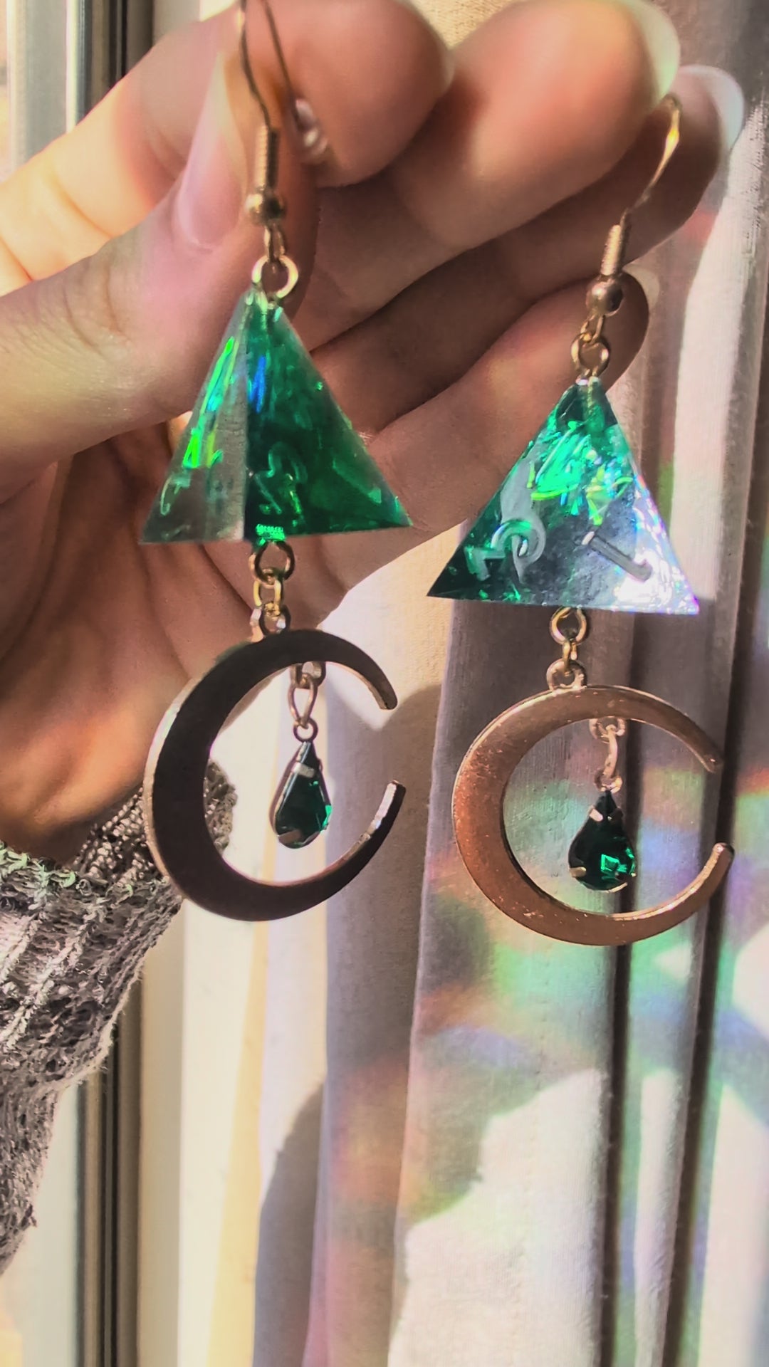 Devil's Earrings with Dice