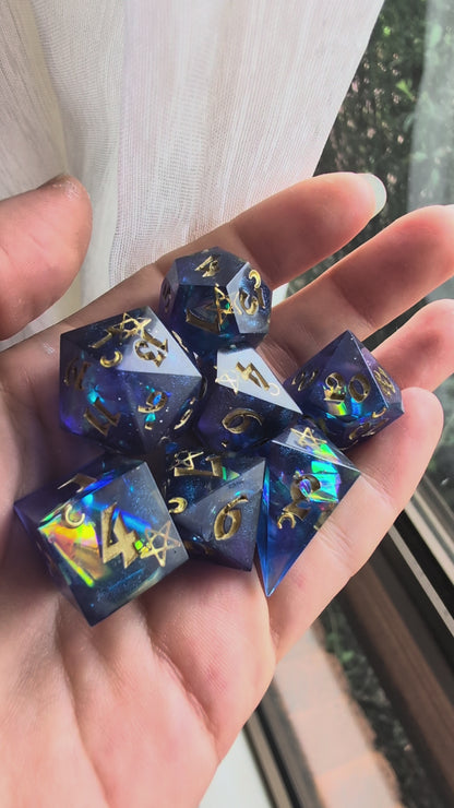 Midnight Sky 7-Piece Polyhedral Dice Set