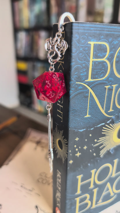 The King's Crown Metal Bookmark with Dice