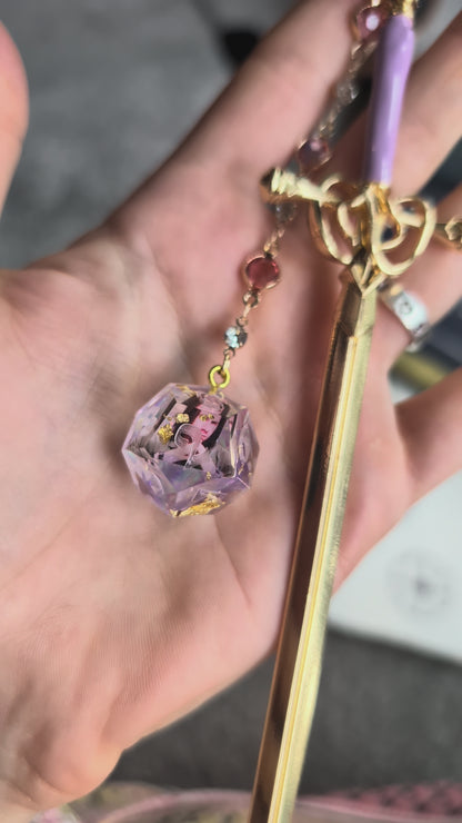 Matt Mercer in Purple Hair Sword with Dice