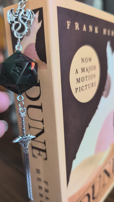 Silverthorn Bookmark with Dice
