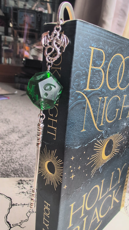 Gnome's Sword Bookmark with Dice