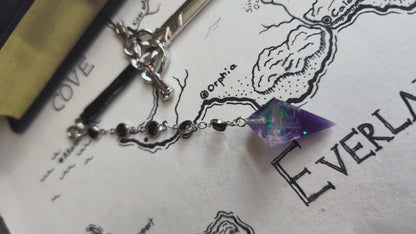 The Queen's Foxglove-Purple Hair Sword with Dice