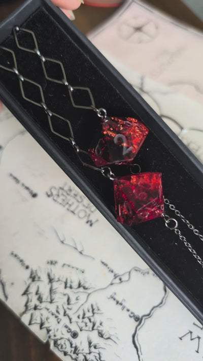 Vampire Countess Glasses Chain with Dice