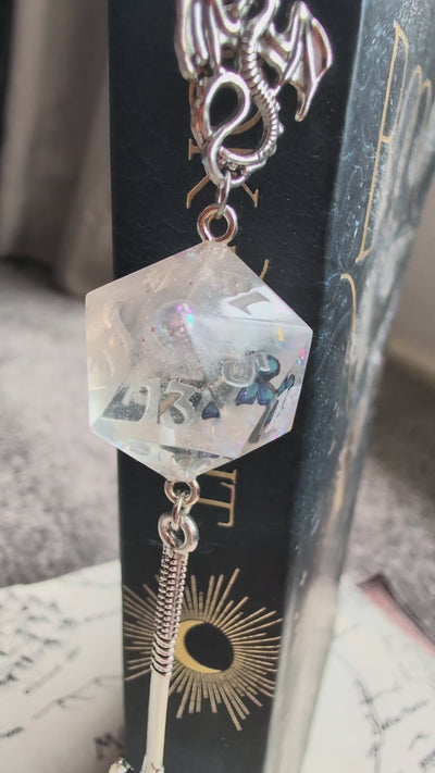 Mermen's Sword Bookmark with Dice