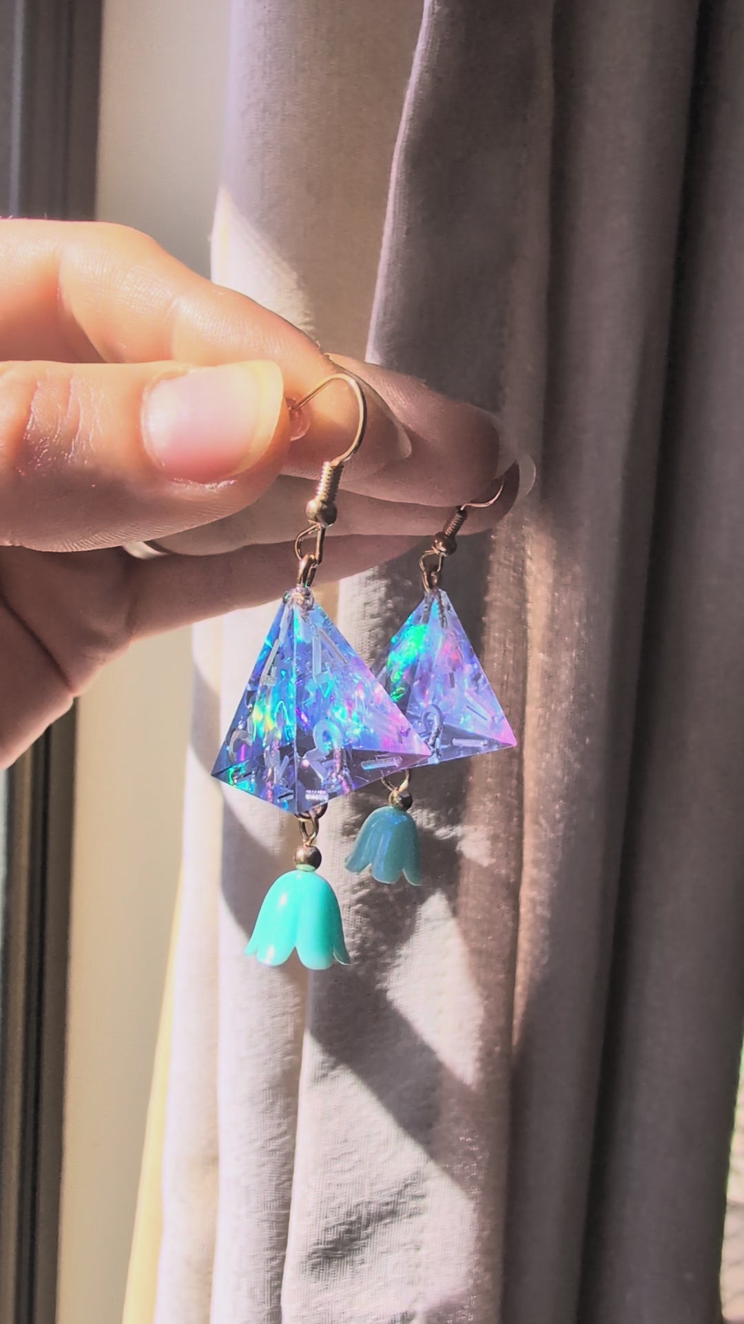 Load video: Mushroom Folk's Earrings with Dice