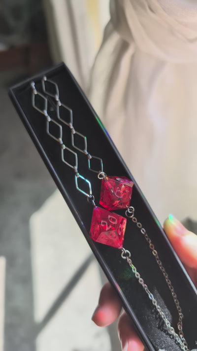 Vampire Countess Glasses Chain with Dice