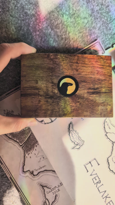 Solo TTRPG Cards + Handmade Australian Wood Box