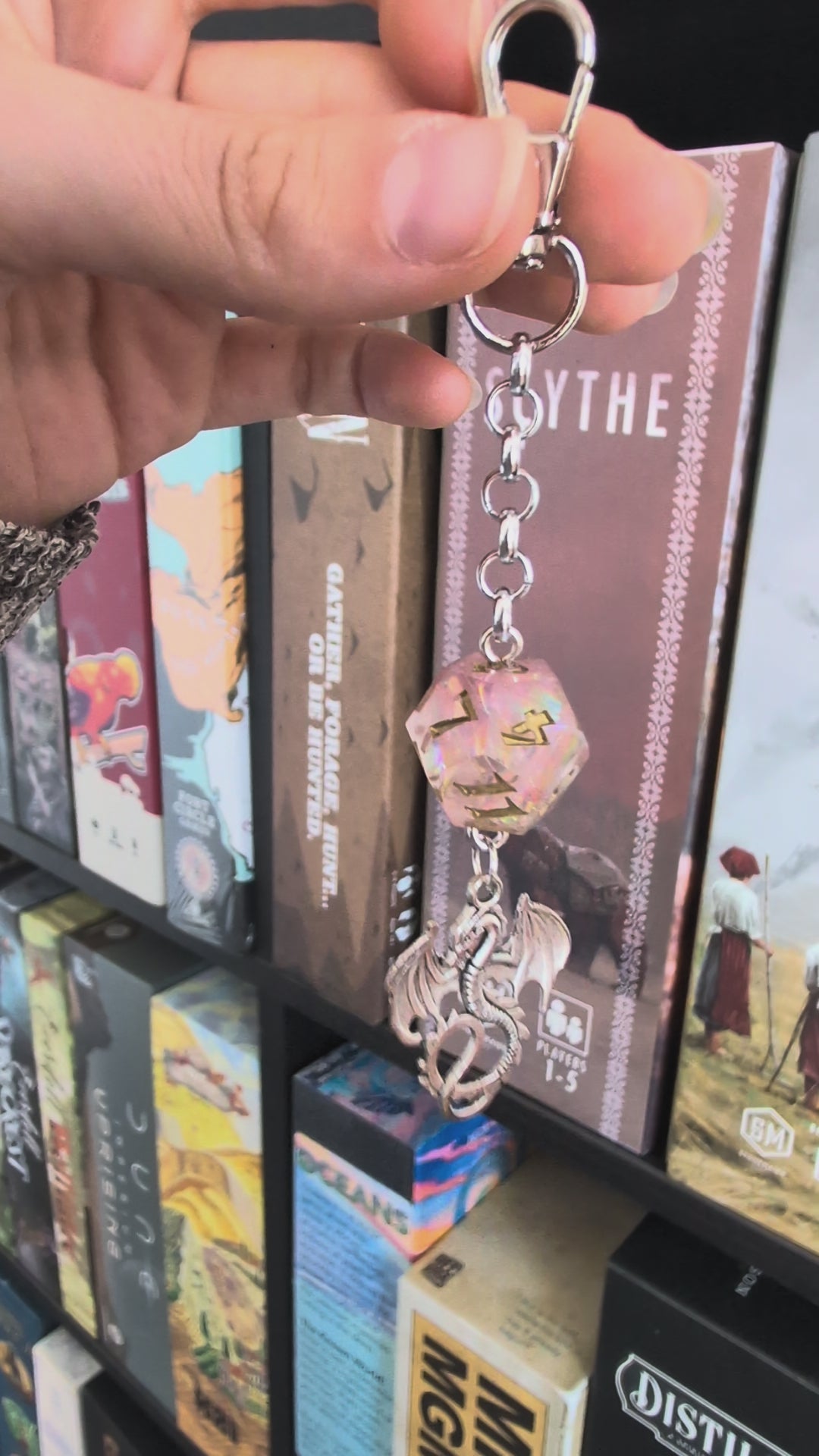 Orion Keychain with Dice