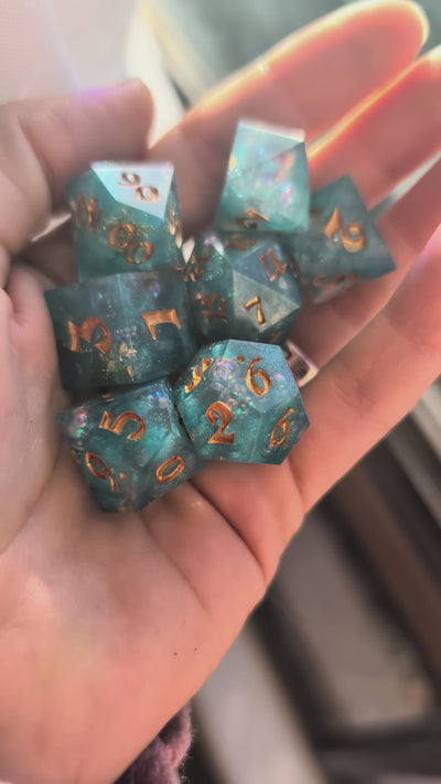 Raven's Oath 7-Piece Polyhedral Dice Set