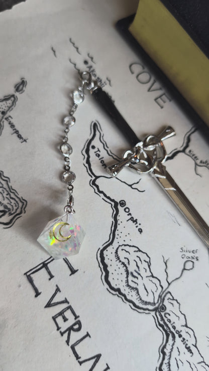 Enchanted Moon & Stars Hair Sword with Dice