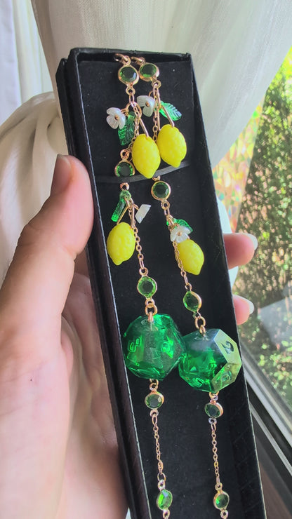 Lemon Tree Glasses Chain with Dice