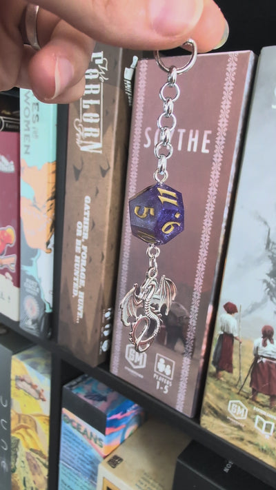 Tumblewig Keychain with Dice