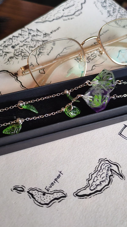 The Plant Mum Glasses Chain with Dice