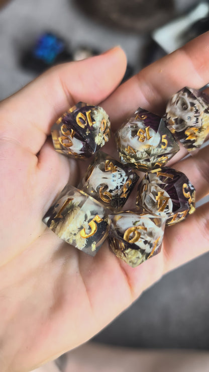 Cat Skulls Dice Set