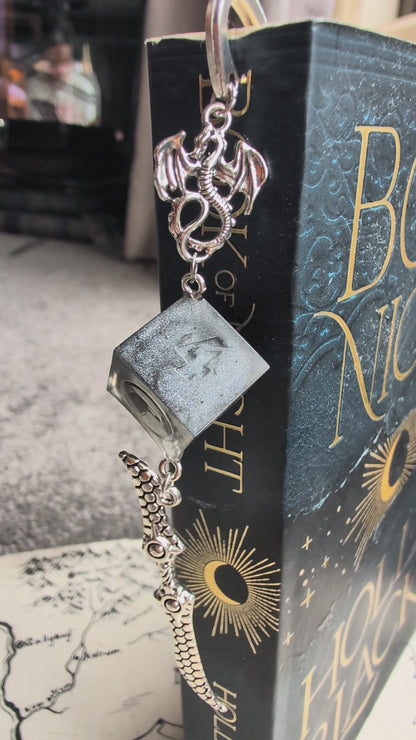Troll's Sword Bookmark with Dice