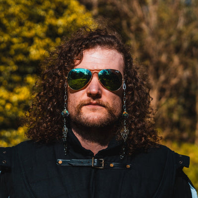 Silver Dragon's Secrets Glasses Chain with Dice