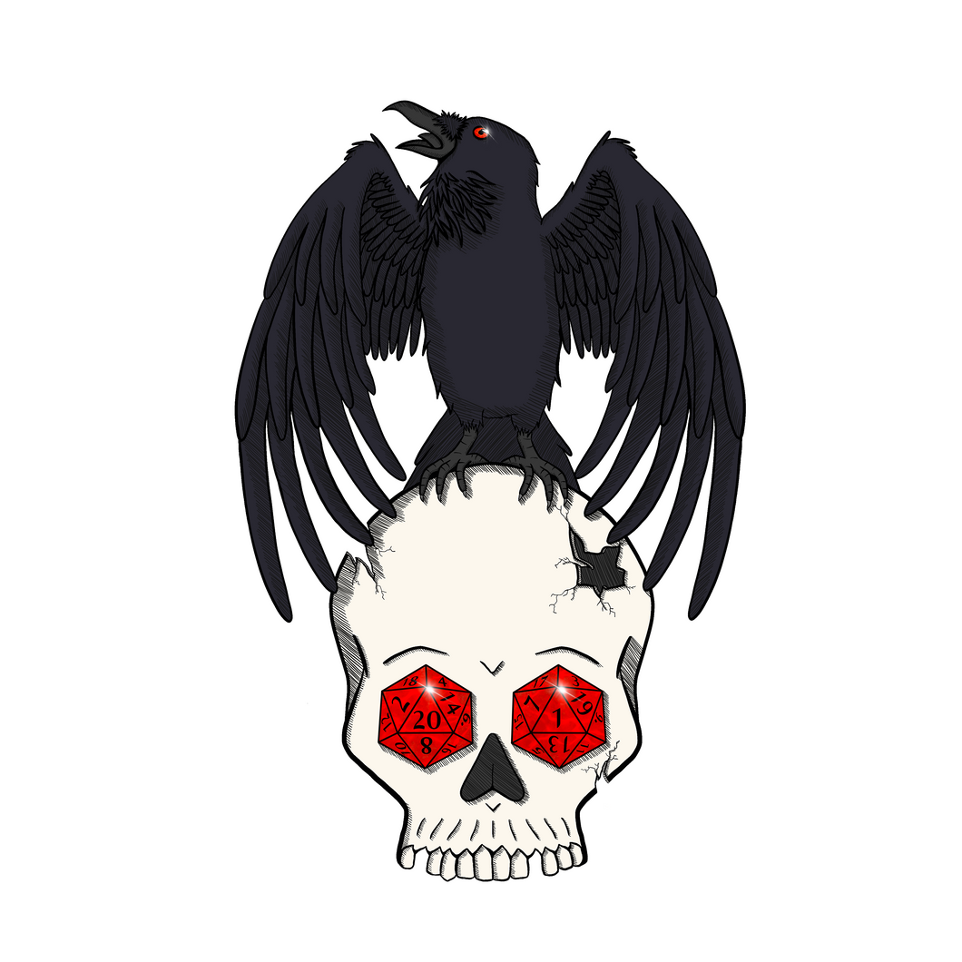 Gothic Raven Sticker