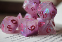 Load image into Gallery viewer, Dreams of the Blush 7 Piece Polyhedral Dice Set
