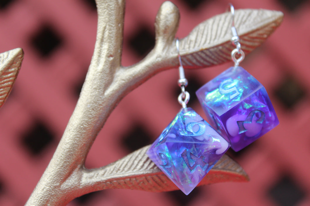 D8 and D6 Dice Earrings
