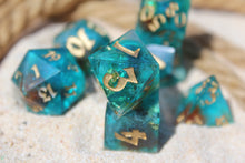 Load image into Gallery viewer, Sands of the Ashwhey 7 Piece Polyhedral Dice Set
