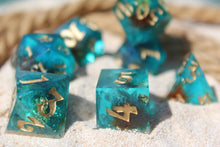 Load image into Gallery viewer, Sands of the Ashwhey 7 Piece Polyhedral Dice Set
